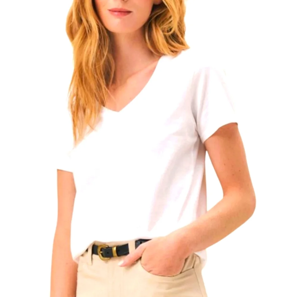 EUC Vineyard Vines Classic White V-Neck Tee Sz. Md - Picture 2 of 9